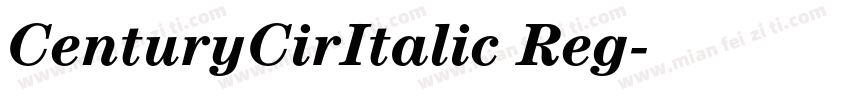 CenturyCirItalic Reg字体转换